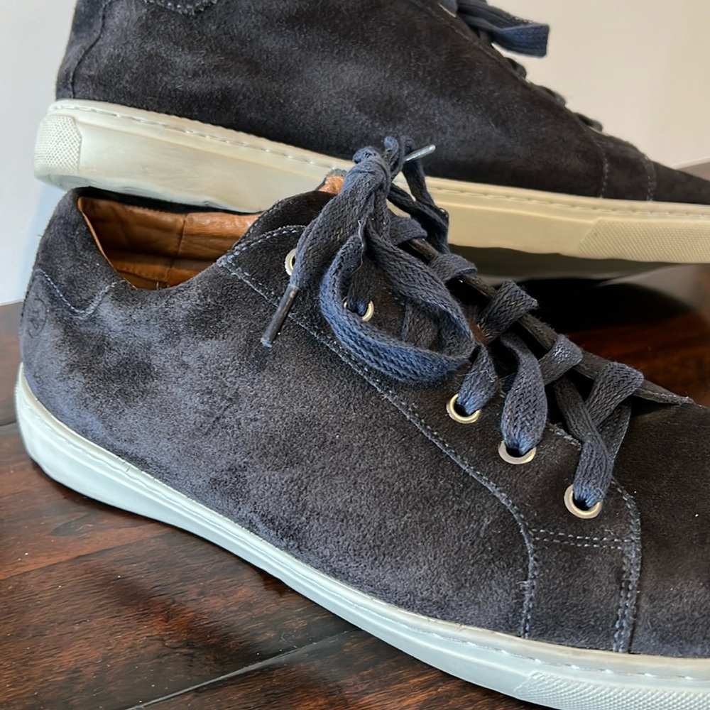 Peter Millar vantage suede sneakers / walking shoes navy blue size 12